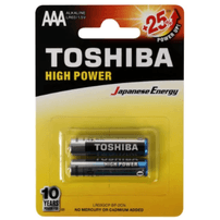 Pilha Palito Alcalina AAA Com 2 Unid. Toshiba