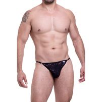 Calcinha Fio Dental Com Renda E Tiras Atrás Sd Clothing