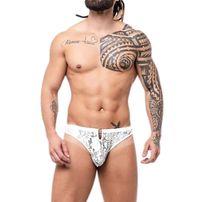 Calcinha Fio Dental Masculina Em Renda Sd Clothing