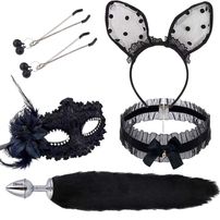 Kit Sensual Coelhinho Com Gargantilha Mega Import