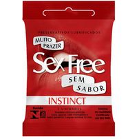 Preservativo Masculino Instinct Com 3 Unid. Sex Free