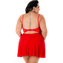 Camisola Sensual Joyce Plus Size Pimenta Sexy