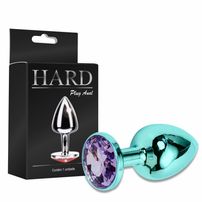 Plug Anal Em Metal Com Detalhe Em Pedra Hard