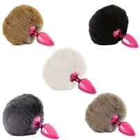 Plug Anal Vermelho Com Rabo Pompom Hard