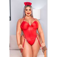 Fantasia Completa Salva Vidas Plus Size Garota Veneno
