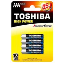 Pilha Alcalina AAA Com 4unid. Toshiba
