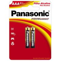 Pilha Alcalina AAA Com 2unid. Panasonic
