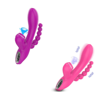 Vibrador Triplo Com Vibrações E Sucção Intt