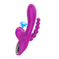 Vibrador Triplo Com Vibrações E Sucção Intt