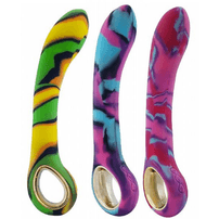 Vibrador Com Estimulador Ponto G Colorido Mega Import