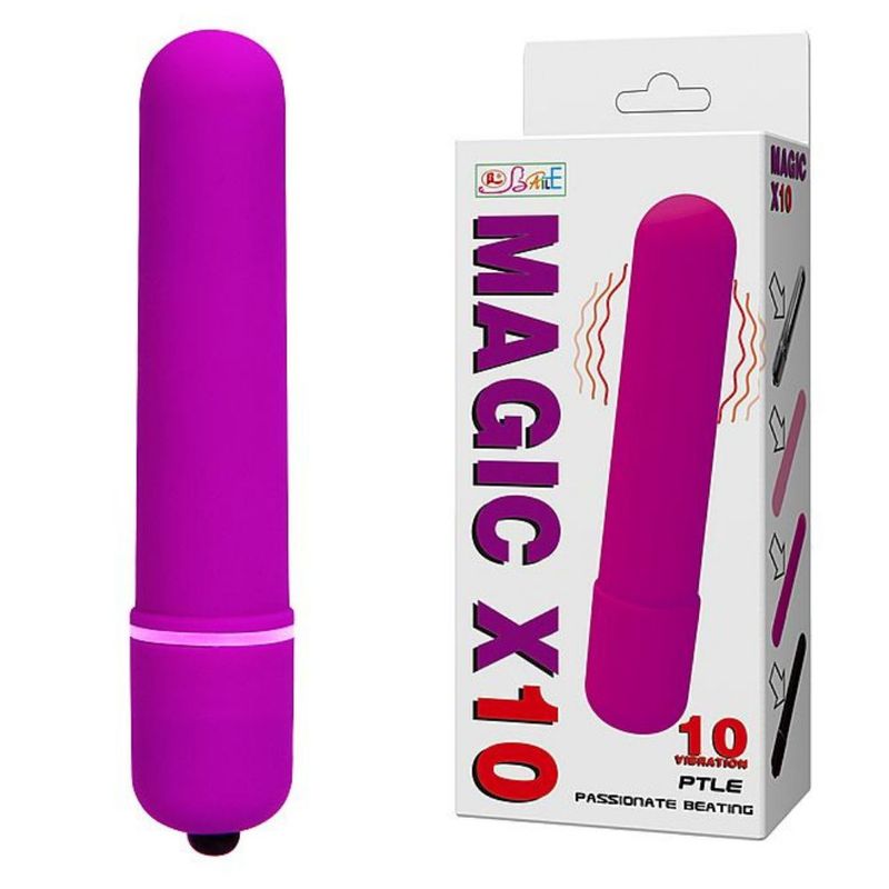 Power Bullet Aveludado com 10 Vibrações Mega Import