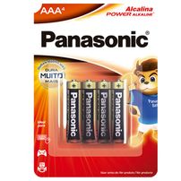 Pilha Alcalina AAA Com 4unid. Panasonic