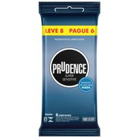 Preservativo Lubrificado Super Sensível Com 8 Unid. Prudence