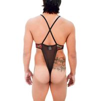 Body Em Tule Com Detalhe Estampado Sd Clothing
