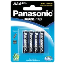 Pilha Comum AAA Com 4unid. Panasonic