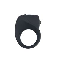 Anel Peniano Vibratório Em Silicone Preto Importação