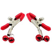 Grampos Para Os Seios Com Adorno Em Metal Mega Import