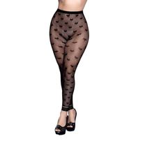 Meia Calça Com Detalhe De Corações Yaffa Lingerie