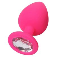 Plug Anal Médio Com Pedras Variadas Yaffa Lingerie