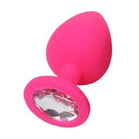Plug Anal Pequeno Com Pedras Variadas Yaffa Lingerie