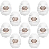 Kit 10 Unid. Masturbador Egg Magical Kiss Silky Mega Import