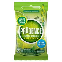 Preservativo Aromatizado Cores E Sabores Com 3 Unid. Prudence