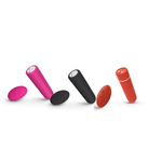 Vibrador Control Me com Controle Intt nas cores rosa, preto e vermelho