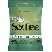 Preservativo Masculino Não Lubrificado Com 3 Unid. Sex Free
