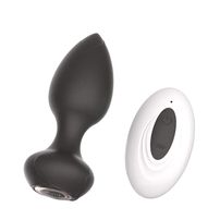 Plug Anal Em Silicone Com 10 Vibrações E Controle Importação