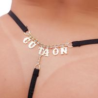 Calcinha Com Strass Personalizada Cú Ta On Tallyta