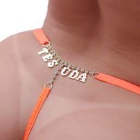 Calcinha Com Strass Personalizada Tesuda Tallyta