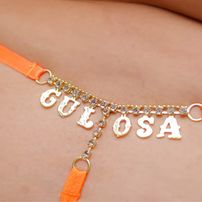 Calcinha Com Strass Personalizada Plus Size Gulosa Tallyta