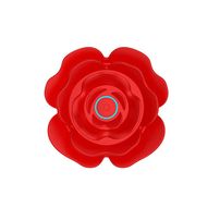 Plug Anal De Flor Em Silicone Vai E Vem Com LED Importação