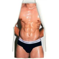 Avental Erótico Homem Com Cueca Calvin Klein Preta Pimenta Sexy