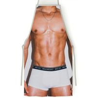 Avental Erótico Homem Com Cueca Calvin Klein Branca Pimenta Sexy