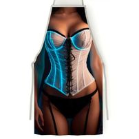 Avental Erótico Sexy Corset Pimenta Sexy