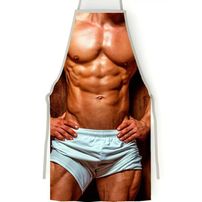Avental Erótico Homem Musculoso De Short Pimenta Sexy