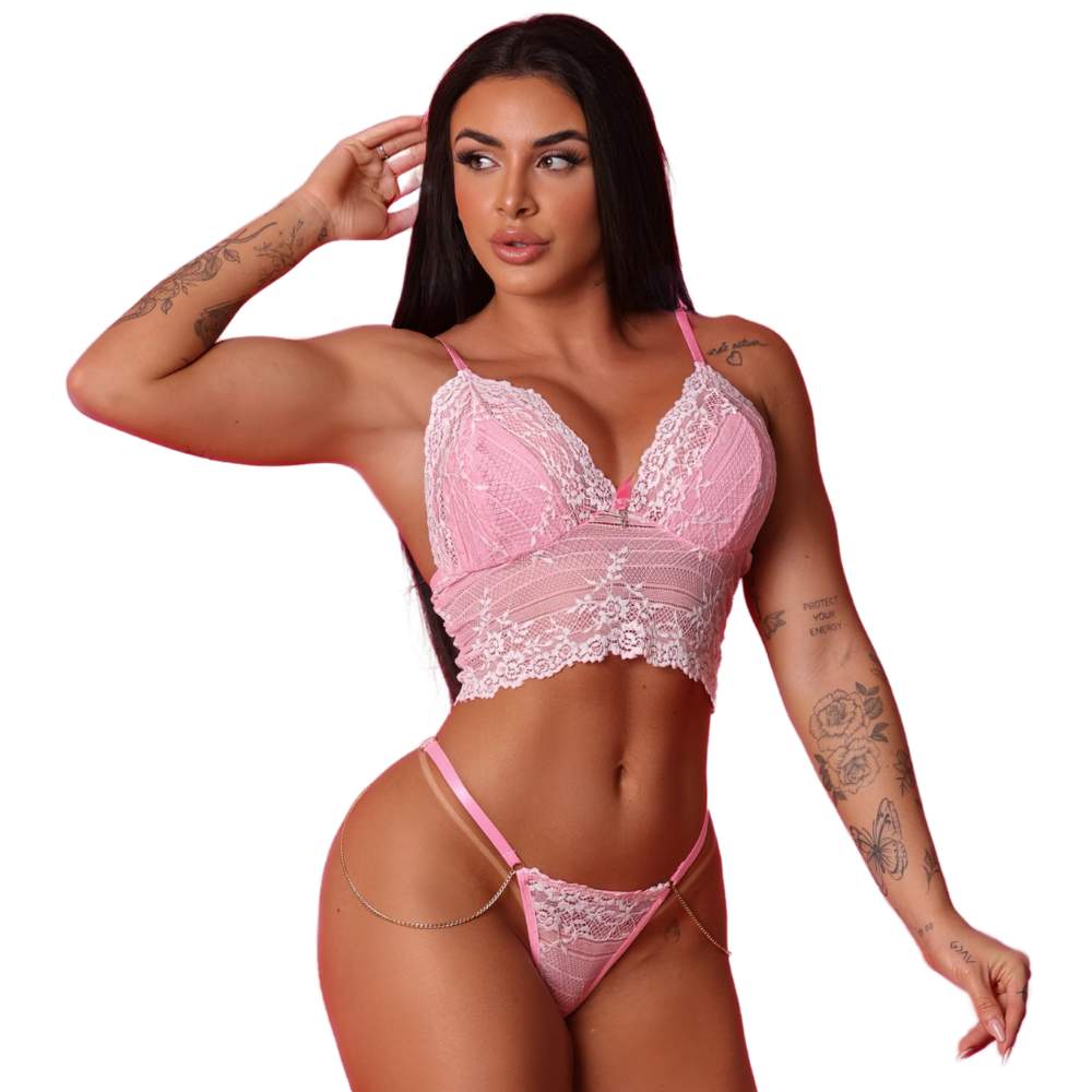 Rosa com Branco